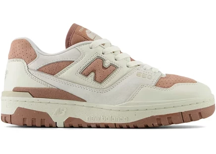 Женские кроссовки New Balance 550, светло-серые/розовые