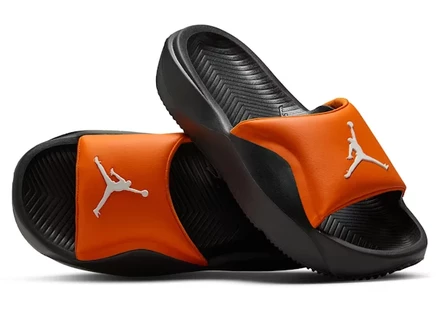 Детские шлепанцы Jordan Franchise Slide, оранжево-черно-белые