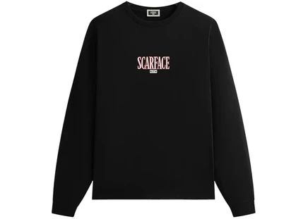 Kith x Scarface Tony Montana Long Sleeve Tee Black black