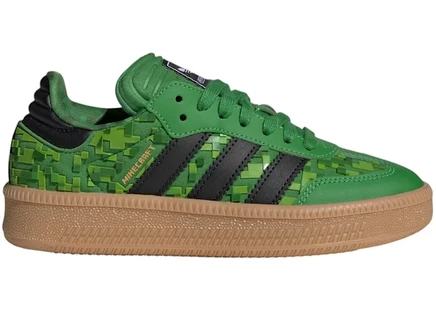 Детские кроссовки Adidas Samba XLG Minecraft, зеленые/черные