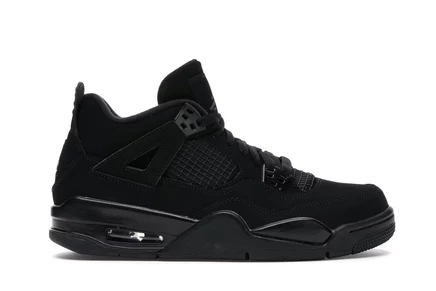 Детские кроссовки Jordan 4 Retro Black Cat, черные