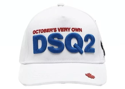 Унисекс шапка OVO x Dsquared Chenille, белая