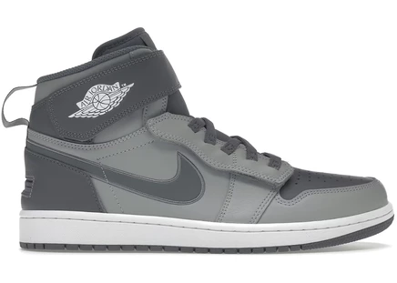 Женские кроссовки Jordan 1 High FlyEase, серо-белые