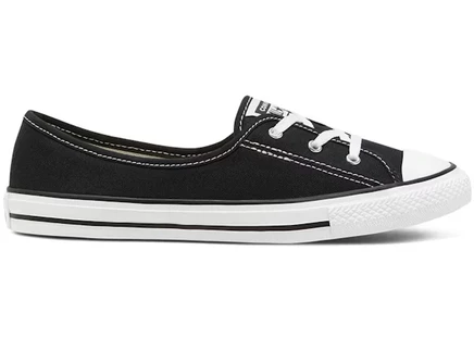 Женские кеды Converse Chuck Taylor All Star Ballet Lace Slip, черно‑белые