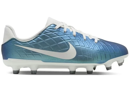 Детские бутсы Nike Tiempo Emerald Legend 10 Academy FG/MG, темно-бирюзовые/айвори