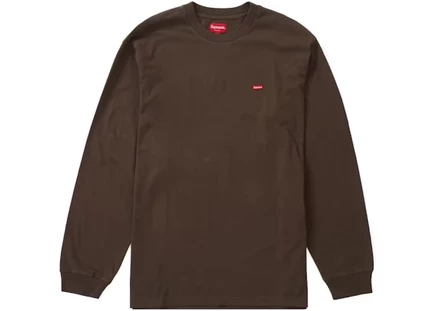 Мужской лонгслив Supreme Small Box, коричневый