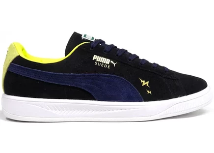 Кроссовки Puma Suede Ignite Mita x WHIZ Limited, чёрно-сине-жёлто-белые