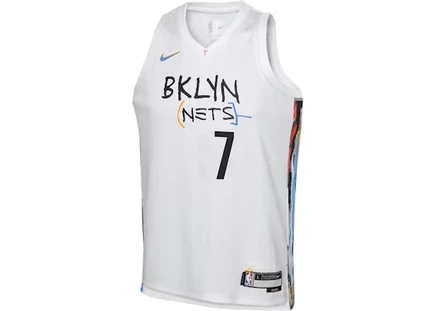 Детская майка Nike Brooklyn Nets Kevin Durant, белая