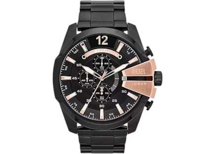 Мужские часы Diesel Mega Chief DZ4309, сталь, 52 мм, кварцевые, черный