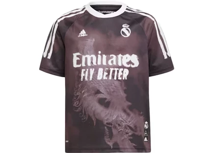 Мужская джерси Adidas Real Madrid Human Race, черно-белая