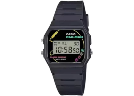 Мужские наручные часы Casio x PAC-MAN F91WPC-1A, 35 мм, черные