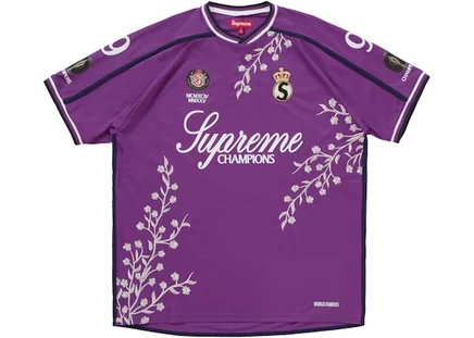Мужской джерси Supreme Floral Soccer, фиолетовый