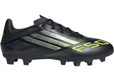 Мужские бутсы Adidas F50 Club FG/MG, черно-лимонные