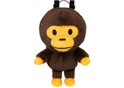 BAPE Baby Milo Large Plush Backpack Brown brown