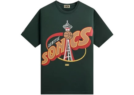 Унисекс футболка KITH Seattle SuperSonics винтажная, stadium