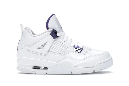 Детские кроссовки Jordan 4 Retro, Metallic Purple