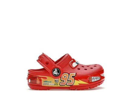 Детские кроксы Crocs Lightning McQueen, красные
