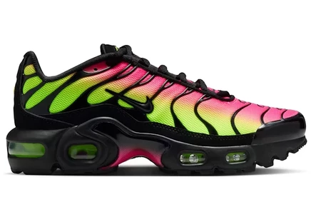 Детские кроссовки Nike Air Max Plus, черно/розово/лаймовые