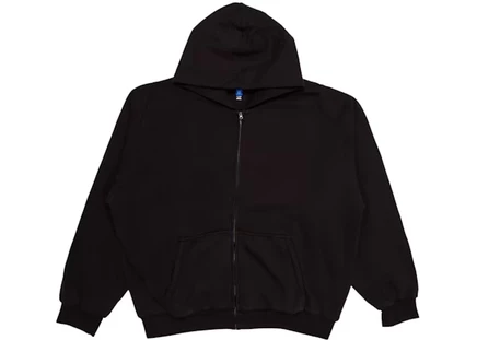Мужское худи на молнии Yeezy x Gap Unreleased Zip Sweatshirt, черное