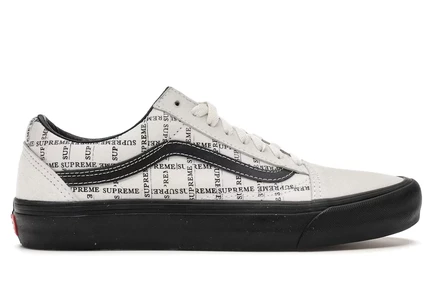 Мужские кроссовки Vans Old Skool Supreme Grid, белые