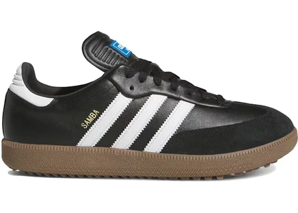Мужские гольф-кроссовки Adidas Samba Spikeless, черно-белые