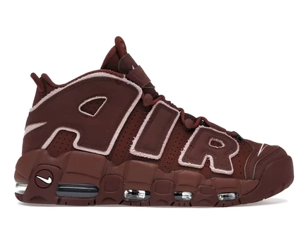 Унисекс кроссовки Nike Air More Uptempo 96 Valentine's, темно-бордовые/розовые