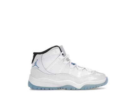 Детские кроссовки Jordan 11 Retro Legend Blue, бело-синие