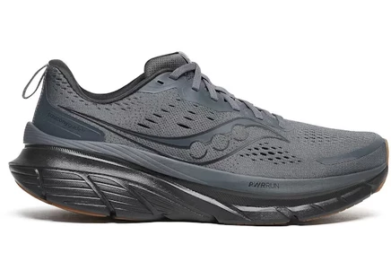 Мужские кроссовки Saucony Guide 18, серые с коричневой подошвой