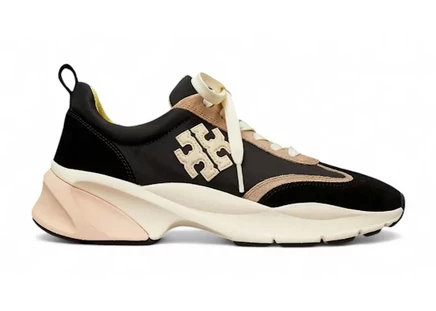 Женские кроссовки Tory Burch Good Luck, черно‑кремовые