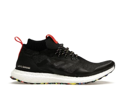Мужские кроссовки Adidas UltraBoost Mid, чёрные/многоцветные