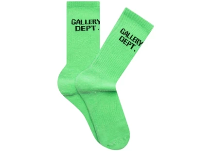 Носки Gallery Dept. Clean, флуоресцентно-зеленые