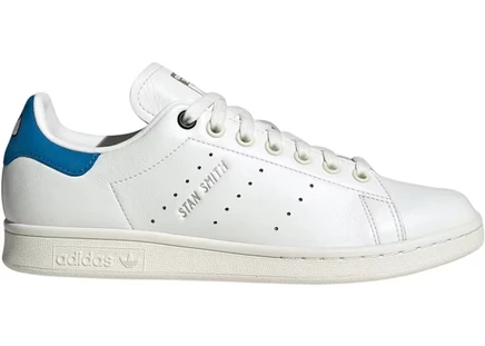 Женские кеды Adidas Stan Smith, бело-голубые