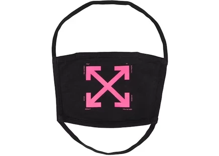 Унисекс маска Off-White Arrows, черная/фуксия