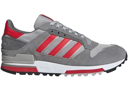 Мужские кроссовки Adidas ZX 600, серо-красные