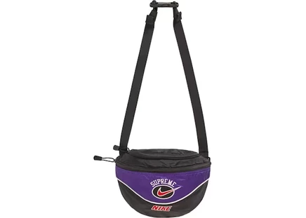 Унисекс сумка через плечо Supreme x Nike Shoulder Bag, фиолетовая