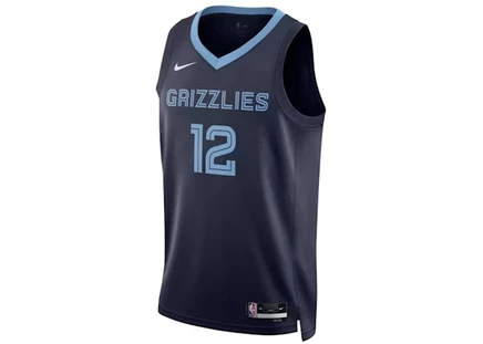 Мужская игровая майка Nike Ja Morant Icon Edition Dri-FIT, тёмно-синяя/светло-голубая
