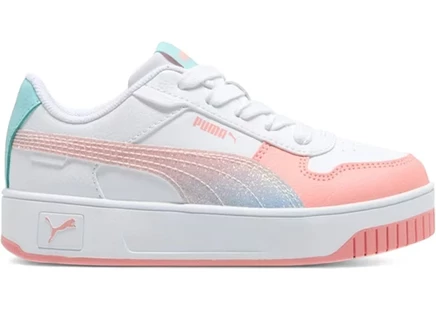 Детские кроссовки Puma Carina Street Sparkle Fade, розово-голубые