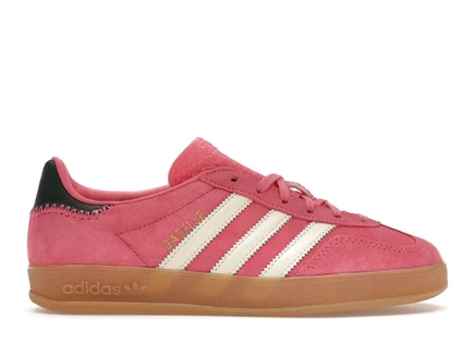 Женские кроссовки Adidas Gazelle Indoor, розово-зеленые