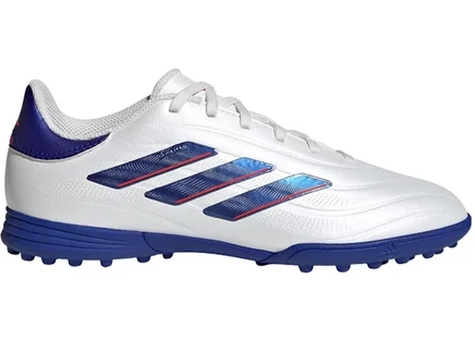 Детские бутсы для искусственного газона Adidas Copa Pure 2 Turf, бело-голубо-красные