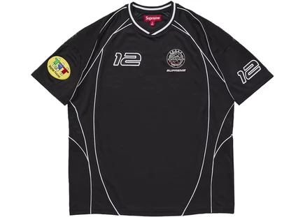 Supreme Piping Soccer Jersey Black black