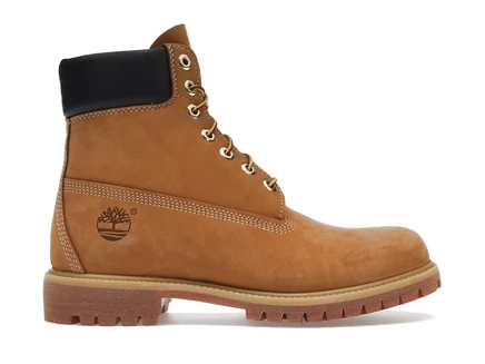 Мужские ботинки Timberland 6-дюймовые премиум водонепроницаемые кожаные, пшенично-черные