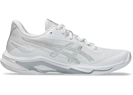 Женские кроссовки asics netburner ballistic ff 4, бело-серебристые