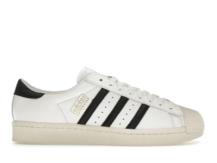 Мужские кроссовки Adidas Superstar Vintage, бело-черные