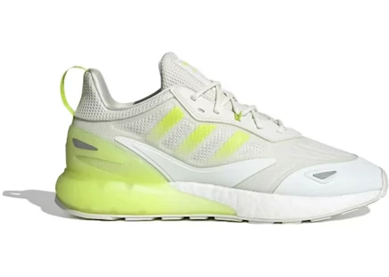 Мужские кроссовки Adidas ZX 2K Boost 2.0, бело-салатовые