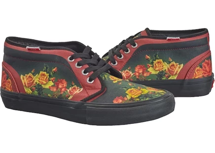 Мужские ботинки Vans Chukka Supreme Gaultier, бордовые