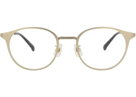 Унисекс оправа Dunhill Round-Frame Titanium DU0044O, золотисто-прозрачная