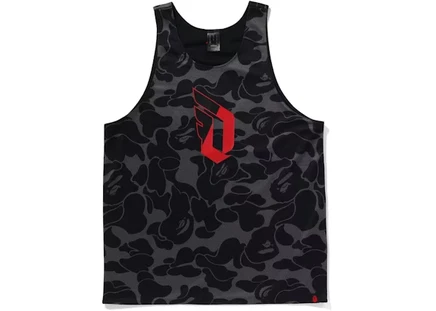 Мужской сетчатый топ Bape x adidas Dame реверсивный, черный