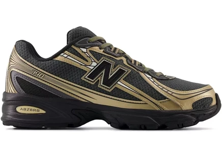 Мужские кроссовки New Balance 740v2, черные с золотом