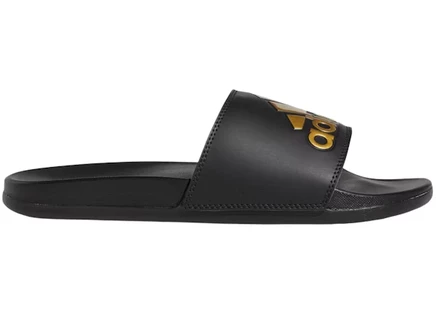 Мужские шлепанцы Adidas Adilette Comfort, черные с золотом