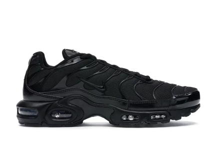 Мужские кроссовки Nike Air Max Plus Triple Black, чёрные